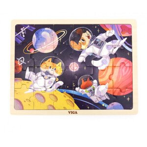Puzzle na podstavci Viga 44646 24 dielikov - vesmír