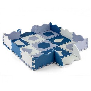 Penová podložka Jolly 3x3 Shapes - modrá