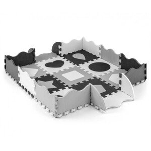 Penová podložka Jolly 3x3 Shapes - sivá