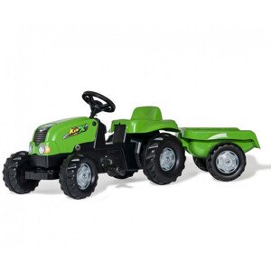 Šlapací traktor s vlečkou Rolly Toys 012169 zelený