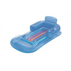 Nafukovačka Bestway 43028 s operadlom, modrá 161x84 cm