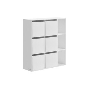 Úložná polica so 6 stohovateľnými boxami LBC199W01