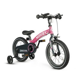 Detský bicykel Miniby 14" ružový