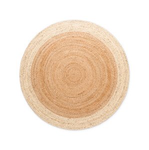 Koberec JUTTA naturálny / zlatý / krémový kruh