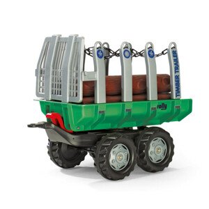 Príves na drevo Rolly Toys 122158 zelený, dvojnápravový