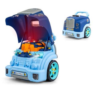 Auto s motorom N-gine modré