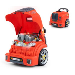 Auto s motorom N-gine červené