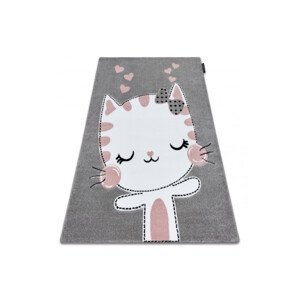 Koberec PETIT KITTY MAČKA sivý