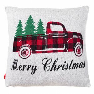 Vankúš CHRISTMAS CAR červený