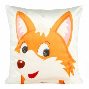 Obliečka na vankúš KIDS 9A biela / pomarančová