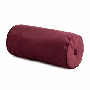 Valcový vankúš VELVET 59 bordový