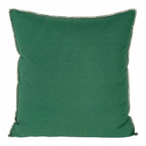 Obliečka na vankúš LEN/4/B, tmavozelená / zlatá