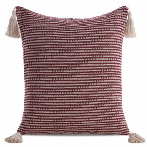 Obliečka na vankúš BOHO 6 bordová