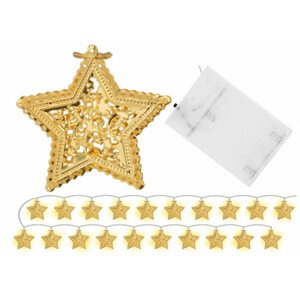 LED zlaté hviezdy 391020