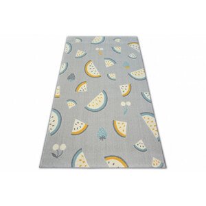 Koberec PASTEL 18407/052 - Ovocie sivý/tyrkys/zlatý