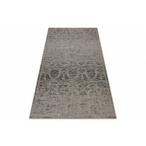 Koberec Floorlux sizal 20211 Strieborno/Čierny