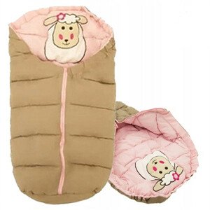 Detský spací vak  SHEEP BEIGE-PINK