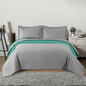 Obojstranný prehoz INEZ l.grey & mint