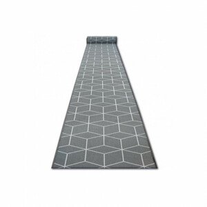 Protišmykový behúň SKY sivý HEXAGON