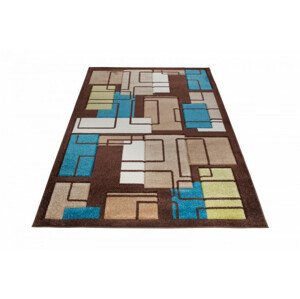 Koberec Sumatra C236A Abstract Rectangle 3D hnedý, béžový