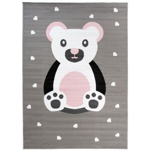 Detský koberec PINKY DF04A Bear sivý