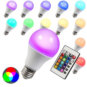 LED žiarovka RGB E27 3W