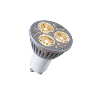 Výkonová LED dióda GU10 3 x 1 W teplá biela STMÍVATEĽNÁ