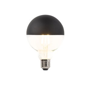 E27 stmievateľná LED žiarovka hlavové zrkadlo G95 čierna 550lm 2700K