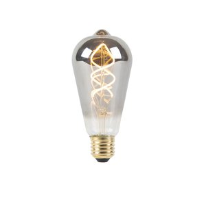 E27 stmievateľná LED krútená žiarovka dymová 100 lm 2100K