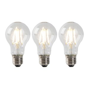 Sada 3ks E27 LED žiaroviek svetlo-tma senzor 2700K