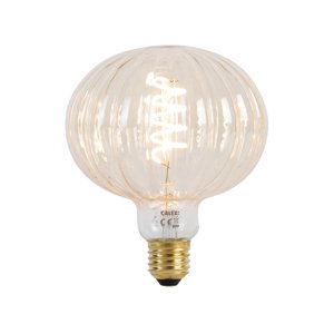 E27 stmievateľná LED lampa G125 jantárová 4W 200 lm 2000K