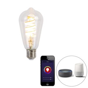 Smart E27 RGB LED lamp ST64 4,9W 280 lm 1800K