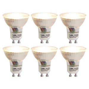 Sada 6 LED žiaroviek GU10 3-stupňové stmievanie na teplé svetlo 5W 380lm 2000-2700K