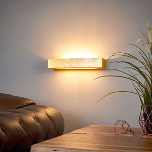 Nástenná lampa v štýle Art Deco zlatá - Emina