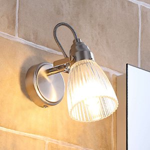 Vidiecka nástenná lampa z ocele vrátane G9 nastaviteľná IP44 - Kara