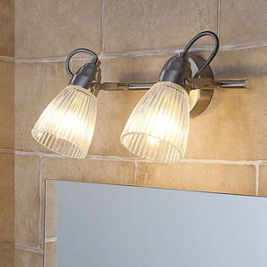 Vidiecka nástenná lampa oceľ vrátane G9 2-žiarovka IP44 - Kara