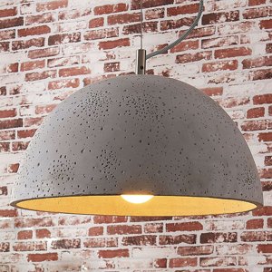 Priemyselná závesná lampa betónová - Jelin
