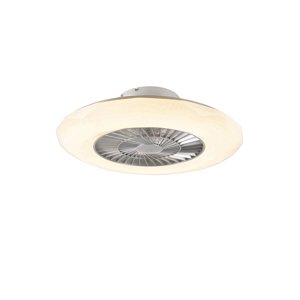 Strieborný stropný ventilátor vrátane LED s hviezdnym efektom stmievateľný - Clima