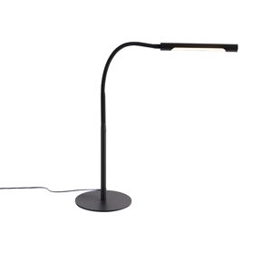 Dizajnová stolná lampa čierna vrátane LED s dotykovým stmievačom - Palka