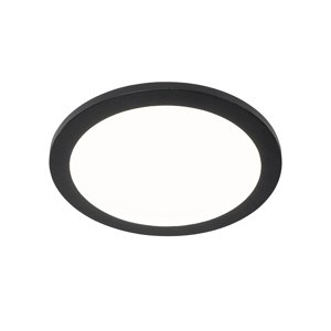 Stropné svietidlo čierne 30 cm vrátane LED 3-stupňovo stmievateľné IP44 - Steve