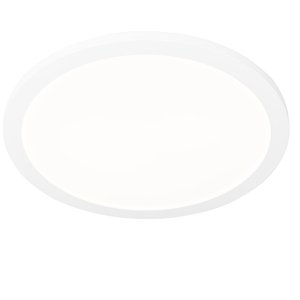 Stropné svietidlo biele 40 cm okrúhle vrátane LED 3-stupňové stmievateľné IP44 - Steve