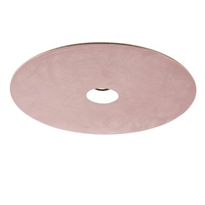 Zamatový plochý tienidlo ružový so zlatom 45 cm