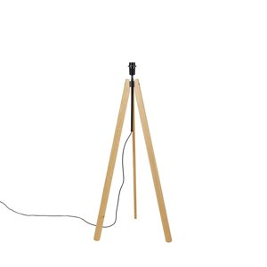 Vidiecka stojaca lampa drevený statív -Telu