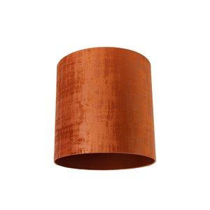 Zamatové tienidlo na lampu červené valcové 40/40/40