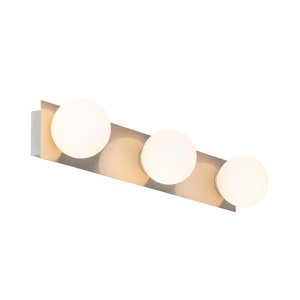 Moderné nástenné oceľové svietidlo 48 cm IP44 3-svetlo - Cederic