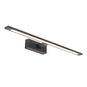 Moderné nástenné svietidlo čierne 62 cm vrátane LED IP44 - Jerre