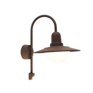 Vintage vonkajšia nástenná lampa hnedá IP44 s detektorom pohybu - Herman