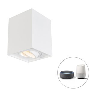 Inteligentné bodové biele vrátane WiFi GU10 nastaviteľné - Quadro 1 hore