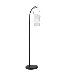 Dizajnová vonkajšia stojanová lampa čierna IP44 vrátane LED - Mart Storm Small
