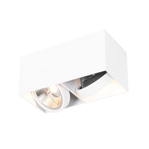 Dizajnový reflektor s obdĺžnikovým AR111 2-svetlo - Box